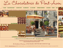 Tablet Screenshot of lachocolateriedepontaven.com